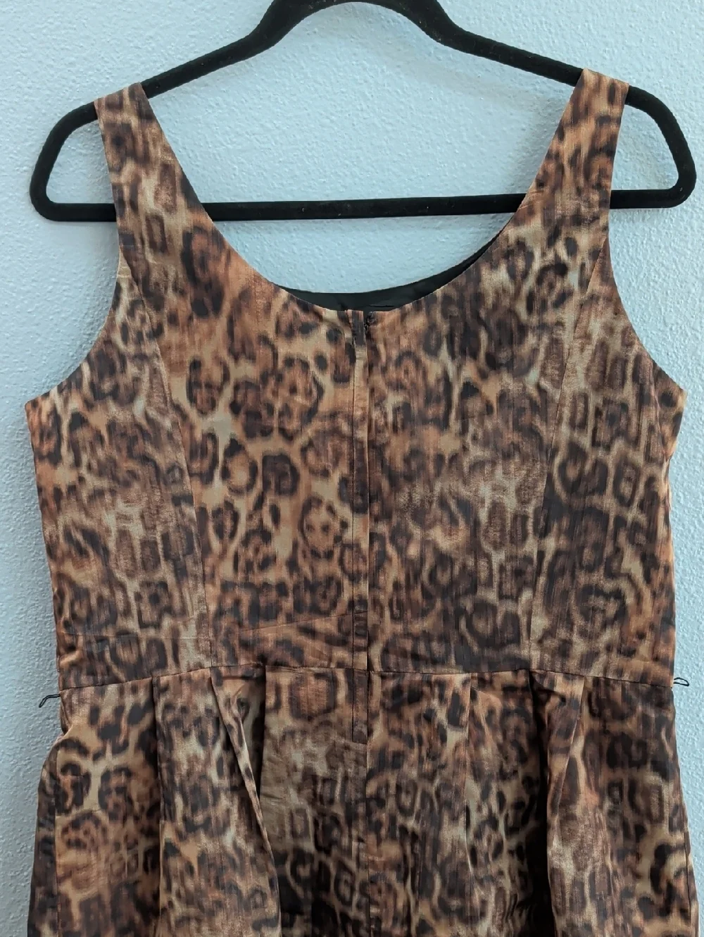 Michael Kors Leopard Print Sleeveless Dress - Brown